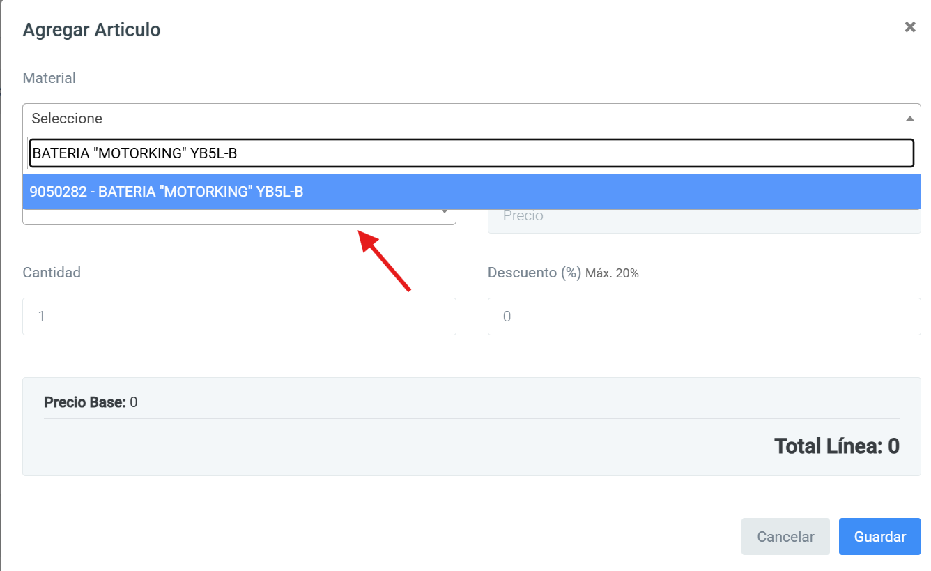 Productos encontrados
